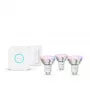 Philips Hue Valge and colour ambience Essential starter kit: 3 GU10 nutipirni (345 lm) + dimmerlüliti