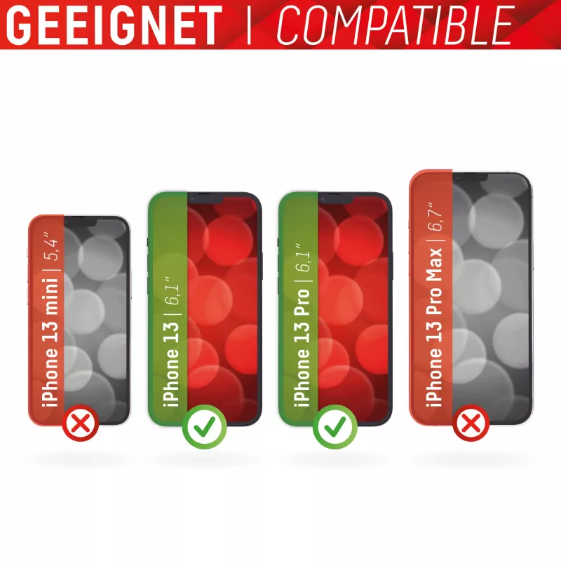 Displex Smart Glass (9H) Apple iPhone 13/13 Pro jaoks, kinnituskleebis, purunematu