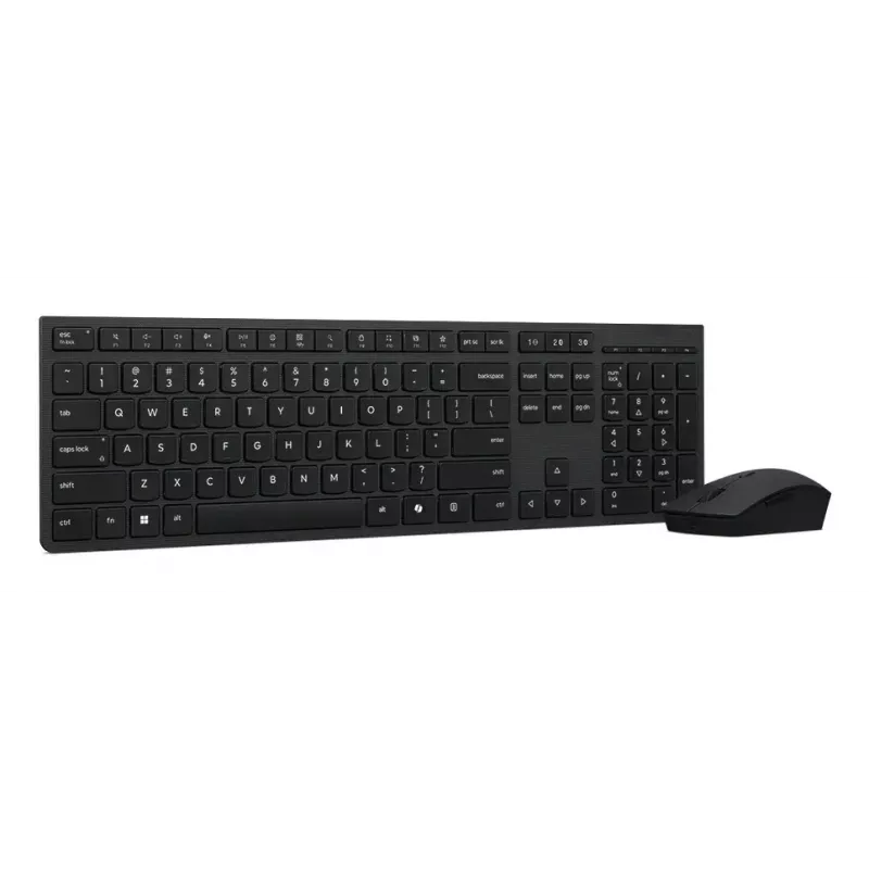 Klaviatuuri ja hiire komplekt Lenovo 4X31R64328 — täissuuruses (100%), RF traadita + Bluetooth, saksa paigutus, must