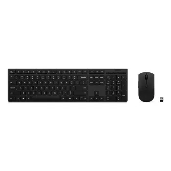 Klaviatuuri ja hiire komplekt Lenovo 4X31R64328 — täissuuruses (100%), RF traadita + Bluetooth, saksa paigutus, must