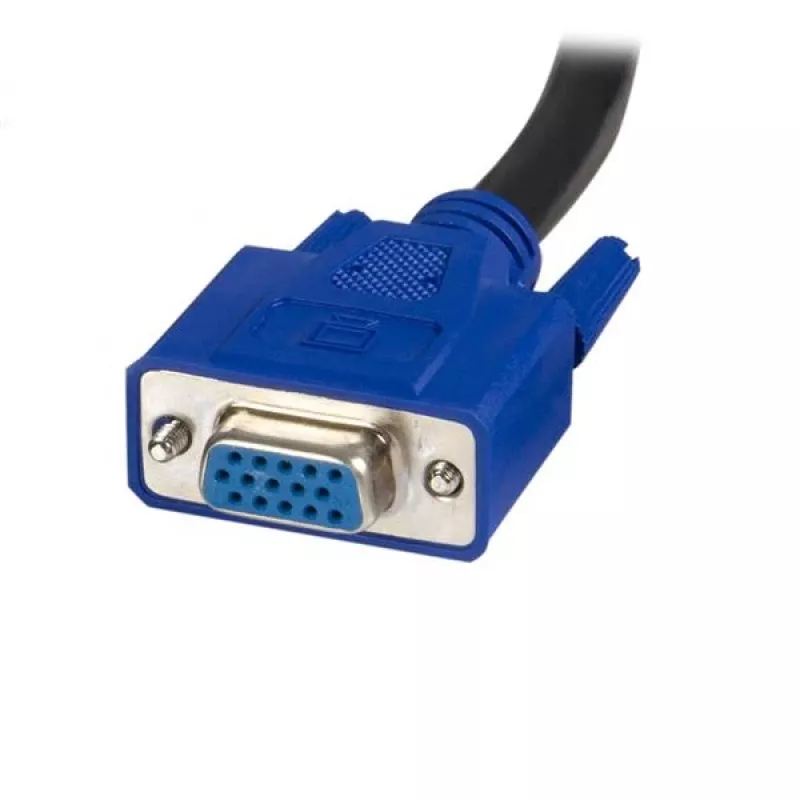 StarTech.com 10 ft 2-in-1 Universal USB KVM kaabel, 3 m, USB, USB, VGA, Must, USB A + VGA