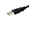 StarTech.com 1 jalane paneelikinnitusega USB-kaabel A kuni A - I/E, 0,3 m, USB A, USB A, USB 2.0, Isane/Emane, Must