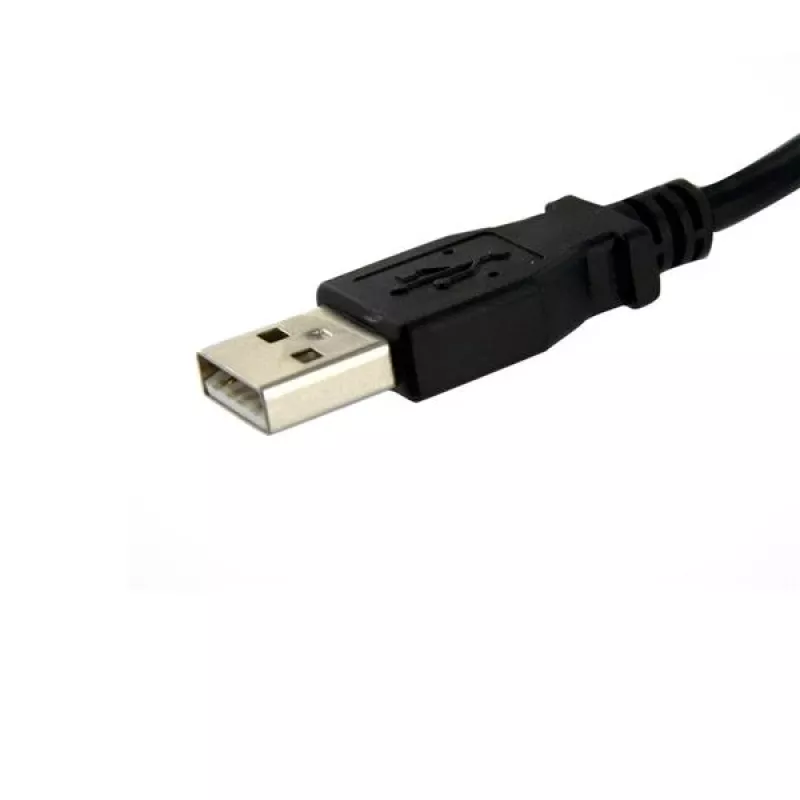 StarTech.com 1 jalane paneelikinnitusega USB-kaabel A kuni A - I/E, 0,3 m, USB A, USB A, USB 2.0, Isane/Emane, Must