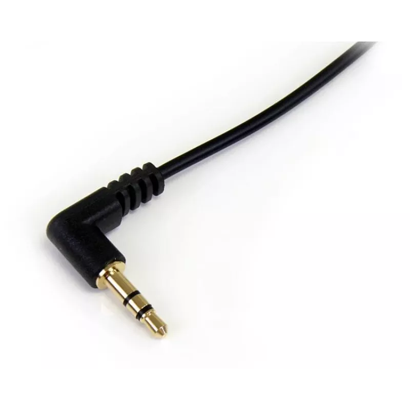 StarTech.com 1 ft õhuke 3.5mm paremnurkse stereoaudiokaabliga - M/M