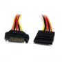 StarTech.com 12-tolline 15 kontaktiga SATA toitepikenduskaabel, SATA 15-kontaktiga, SATA 15-kontaktiga, 0,3048 m, Isane, Emane, Sirge