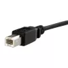 StarTech.com 3 ft paneelikinnitusega USB-kaabel B B-le - F/M, 0,91 m, USB B, USB B, USB 2.0, 0,48 Gbit/s, Must