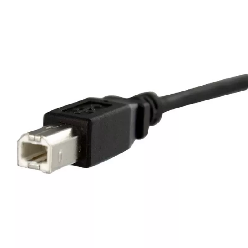 StarTech.com 3 ft paneelikinnitusega USB-kaabel B B-le - F/M, 0,91 m, USB B, USB B, USB 2.0, 0,48 Gbit/s, Must