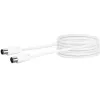 Koaksiaalkaabel Schwaiger 5,0 m IEC - IEC 5 m valge