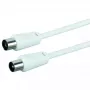 Koaksiaalkaabel Schwaiger 5,0 m IEC - IEC 5 m valge