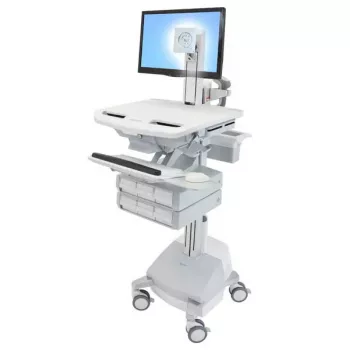 Multimeediakäru Ergotron StyleView Alumiiniumhall valge