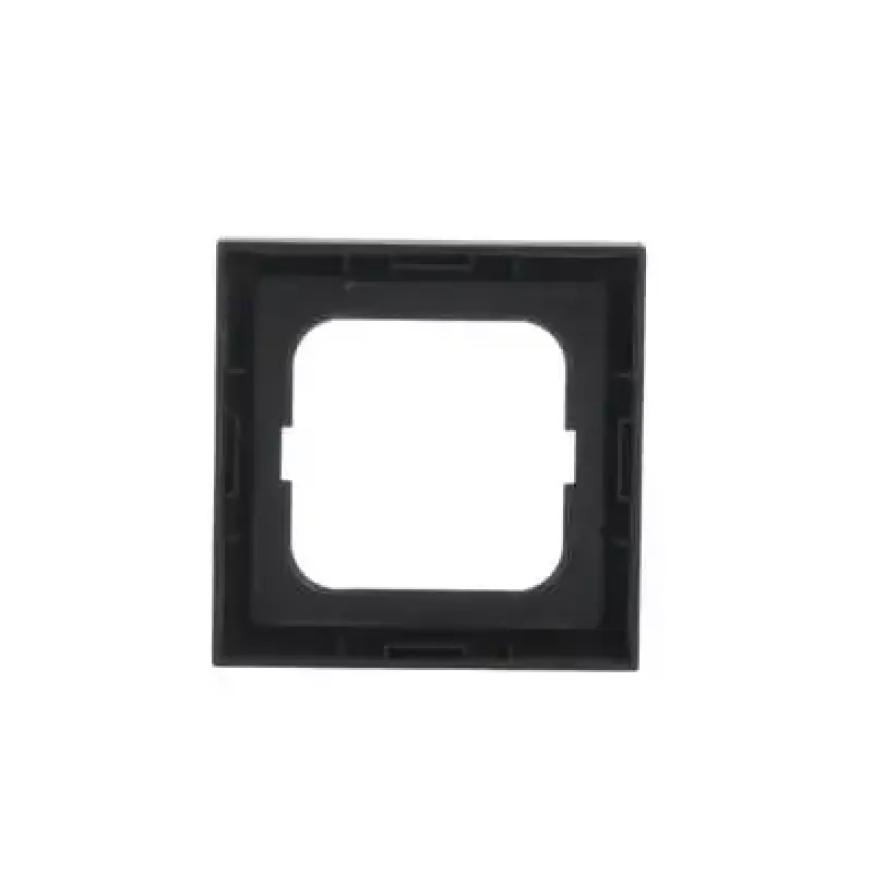 Seinakatteplaat Busch-Jaeger 1721-885K must, termoplast, kruvivaba, 80×80 mm, 11 mm paksus