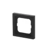 Seinakatteplaat Busch-Jaeger 1721-885K must, termoplast, kruvivaba, 80×80 mm, 11 mm paksus