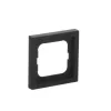 Seinakatteplaat Busch-Jaeger 1721-885K must, termoplast, kruvivaba, 80×80 mm, 11 mm paksus