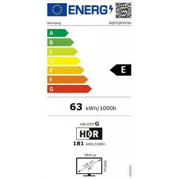 Samsung GQ55QN70FAU 139.7 cm (55 tolli) 4K Ultra HD nutiteler Wi-Fi must