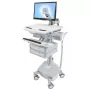 Multimeediakäru Ergotron StyleView Alumiiniumhall Valkge