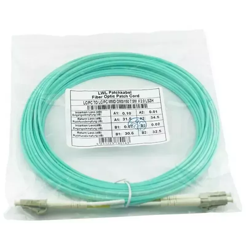 BlueOptics InfiniBand fiiberoptiline kaabel 10m 2x LC LC/APC roheline