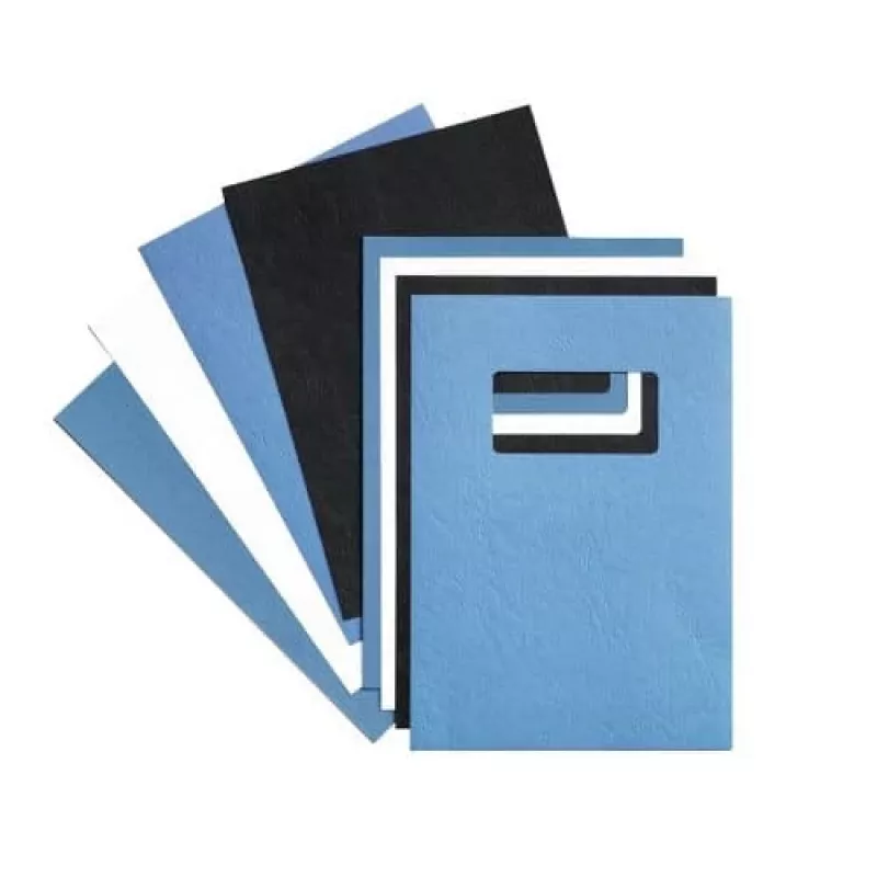 GBC Binding Covers LeatherGrain A4 250gsm, A4, Carton, Sinine, 100 sheets, 210 mm, 299 mm