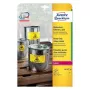 Isekleepuv silt Avery L6107-20 ümardatud ristkülik kollane