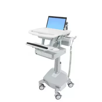 Multimeediakäru Ergotron StyleView Alumiiniumhall valge