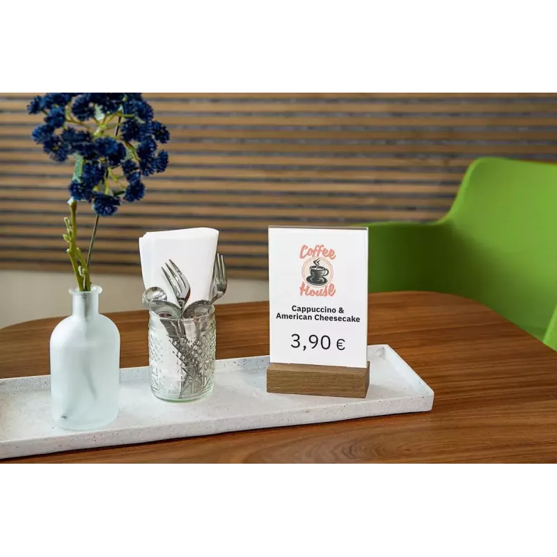 Stendihoidja Sigel TA252 A6 Akrüül Puit Pruun Läbipaistev