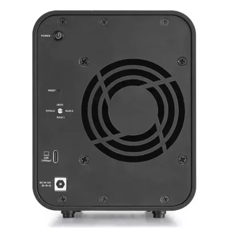 Kettamassiiv TerraMaster D2-320 2 draivi HDD SSD kompaktne lauaarvuti