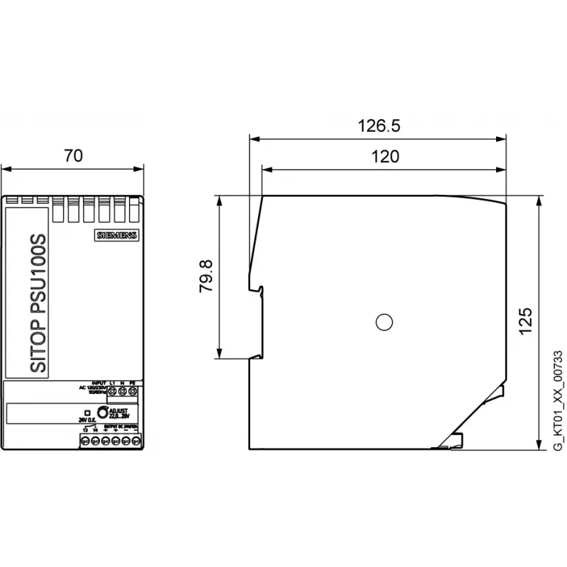 Siemens 6EP1334-2BA20 toiteadapter/inverter Siseruumidesse Mitmevärviline