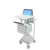 Multimeediakäru Ergotron StyleView alumiiniumhall valge
