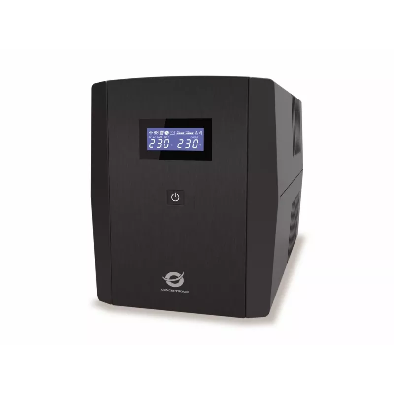 Conceptronic ZEUS08EM 1500VA 900W UPS, IEC, Schuko, Line-Interactive, 1.5 kVA, 900 W, Puhas siinuslaine, 220 V, 240 V