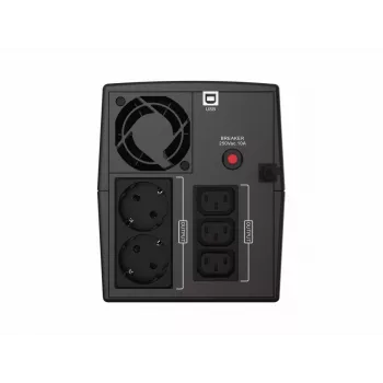 Conceptronic ZEUS08EM 1500VA 900W UPS, IEC, Schuko, Line-Interactive, 1.5 kVA, 900 W, Puhas siinuslaine, 220 V, 240 V