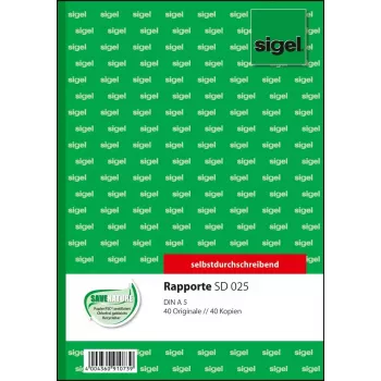 Business Form Sigel SD025 Roheline A5 80 lehte
