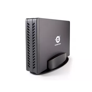 Conceptronic 3,5-tolline kõvakettakarp, HDD-korpus, 3,5 tolli, Serial ATA, Serial ATA II, Serial ATA III, 0,48 Gbit/s, USB-ühenduvus, must