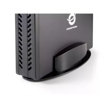 Conceptronic 3,5-tolline kõvakettakarp, HDD-korpus, 3,5 tolli, Serial ATA, Serial ATA II, Serial ATA III, 0,48 Gbit/s, USB-ühenduvus, must