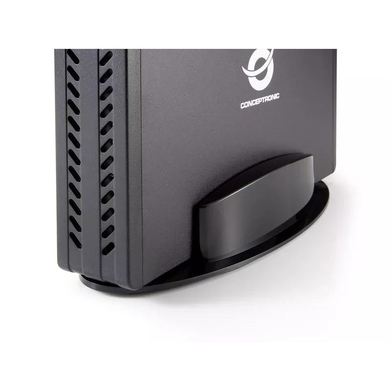 Conceptronic 3,5-tolline kõvakettakarp, HDD-korpus, 3,5 tolli, Serial ATA, Serial ATA II, Serial ATA III, 0,48 Gbit/s, USB-ühenduvus, must