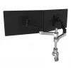 R-Go Tools monitorihoidik R-Go Zepher Dual, kahele monitorile, täielikult reguleeritav, 0–8 kg kandevõime, 100% ringlussevõetav, must