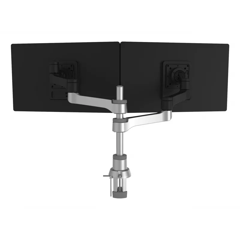 R-Go Tools monitorihoidik R-Go Zepher Dual, kahele monitorile, täielikult reguleeritav, 0–8 kg kandevõime, 100% ringlussevõetav, must