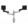 R-Go Tools monitorihoidik R-Go Zepher Dual, kahele monitorile, täielikult reguleeritav, 0–8 kg kandevõime, 100% ringlussevõetav, must