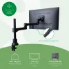 R-Go Tools monitorihoidik R-Go Zepher Dual, kahele monitorile, täielikult reguleeritav, 0–8 kg kandevõime, 100% ringlussevõetav, must