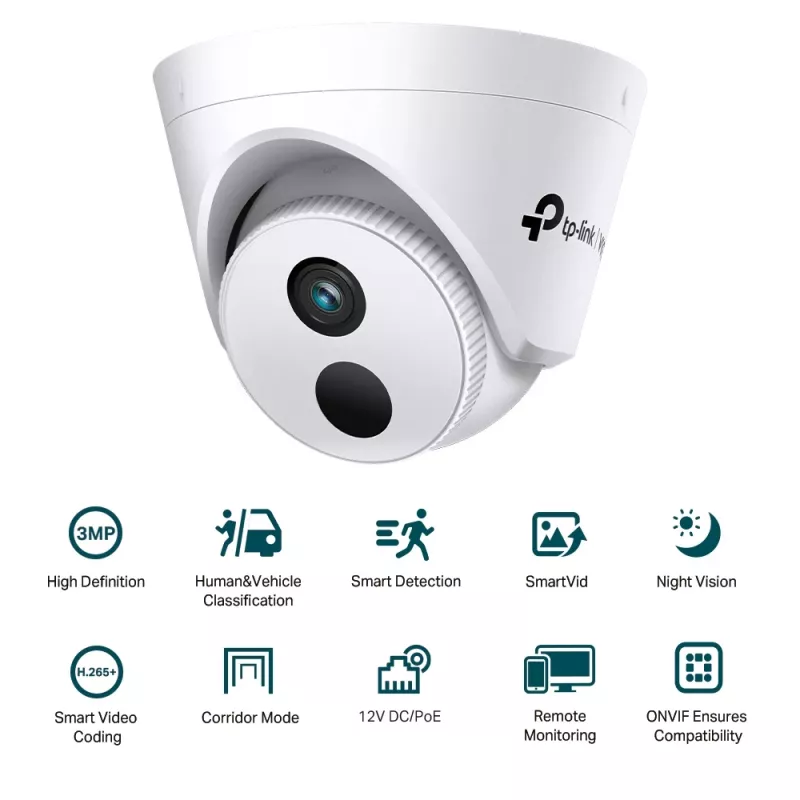 TP-Link VIGI C430I Bullet IP turvakaamera Sise- ja välistingimustes 2304 x 1296 pikslit Laes