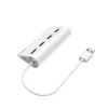 Hama 00200120 liidesejaotur USB 2.0 480 Mbit/s Valge
