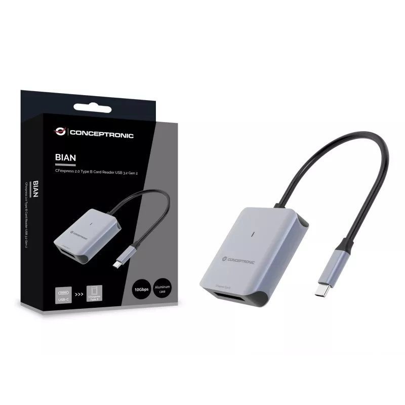 Conceptronic BIAN08G CFexpress 2.0 Type B kaardilugeja USB 3.2 Gen 2