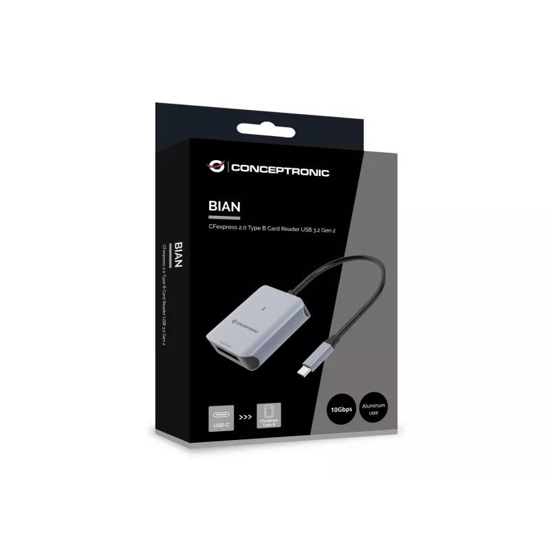 Conceptronic BIAN08G CFexpress 2.0 Type B kaardilugeja USB 3.2 Gen 2