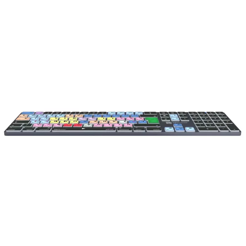Logickeyboard LKB-MCOM4-TM-UK klaviatuur kontor Bluetooth QWERTY inglise hall titaan