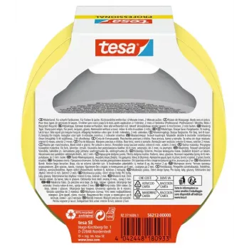Kleebiplint Tesa 56212-00000-02, maalriteip, 25 m × 25 mm, kollane, 2 tk