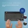 R-Go Tools ergonoomiline klaviatuur R-Go Compact Break, kompaktne klaviatuur pausitarkvaraga, QWERTY (ITA), Bluetooth, must