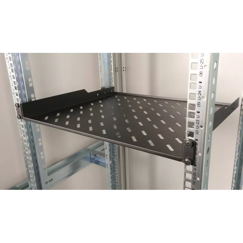 Riiuli riiul Equip Fixed Shelf 19' 1U 600MM Must
