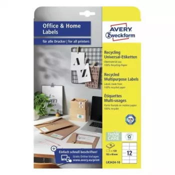 Isekleepuv silt Ristkülik AVERY LR3424-10