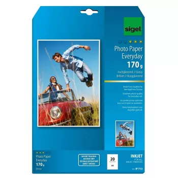 Trükipaber A4 Sigel IP713 Gloss 20 lehte valge