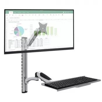 Techly ICA-PLW 02 monitori kinnitus / alus 68,6 cm (27 tolli) Seinale Hõbedane