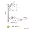 Techly ICA-PLW 02 monitori kinnitus / alus 68,6 cm (27 tolli) Seinale Hõbedane