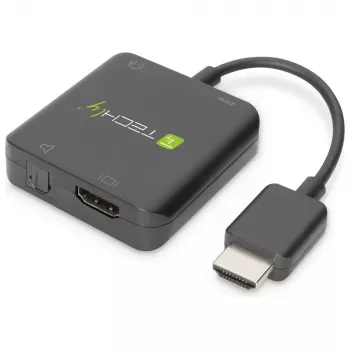 Techly HDMI heliväljundi ekstraktor Stereo/Heli 5.1 kanal 4K 3D IDATA HDMI-VGA8